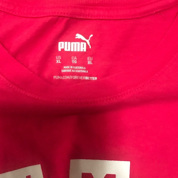 Puma, pink t-shirt, X-Large. - Picture 4 of 8